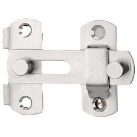 Lot de 1 serrures à charnière pour porte coulissante en acier inoxydable, tige de verrouillage de sécurité pour portes et fenêtres, meubles (1/4)