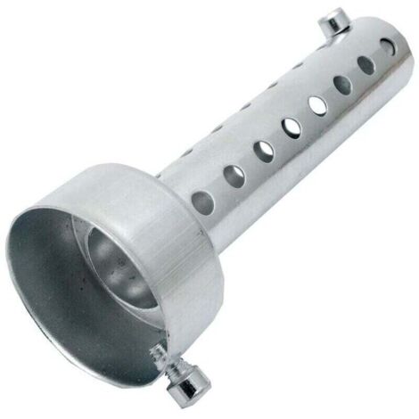 Motorcycle Exhaust Muffler 45 mm Silver, 1 x Universal Motorcycle Exhaust Muffler Baffle DB Killer Short Silencer (1/4)
