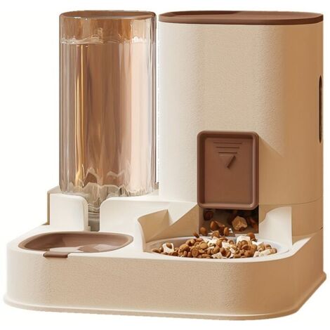 Distributeur de Nourriture et d’Eau pour Animaux – Grande Capacité, Séparation Sec et Humide (1/5)