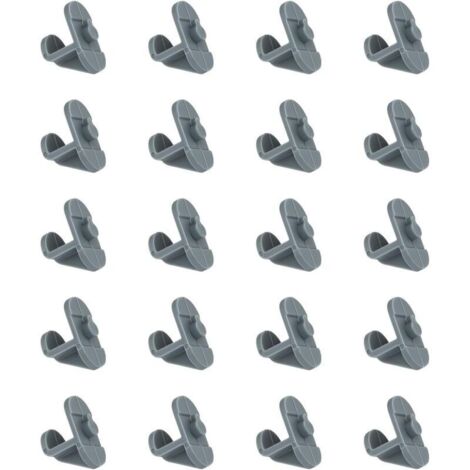 Lot de 20 clips génériques pour étagère de réfrigérateur pour améliorer l'espace de rangement de la cuisine, accessoires de réfrigérateur commerciaux (1/4)