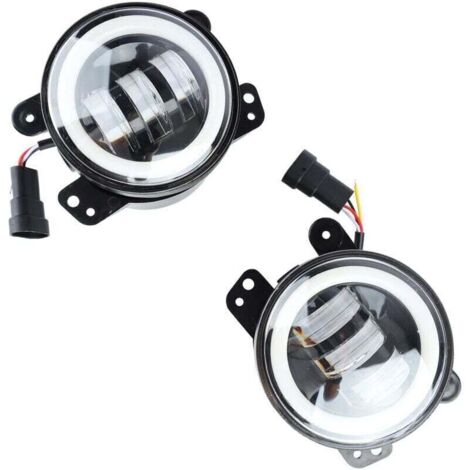 Feux Antibrouillard, 2 Pièces, Feux Antibrouillard pour Pare-chocs, étanches, 4 Pouces, LED, Haute luminosité, Feux de Conduite, Remplacement pour A (1/4)