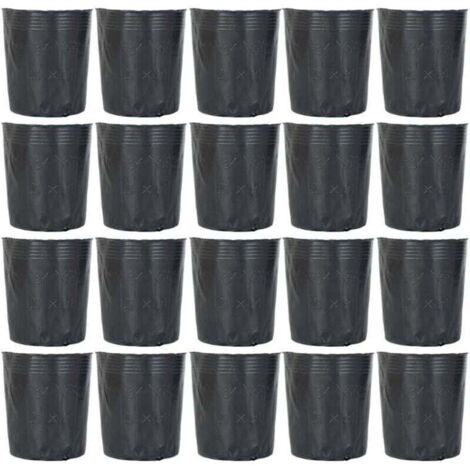 Lot de 300 pots en plastique pour semis et semis 8 x 8 cm H354 (1/4)