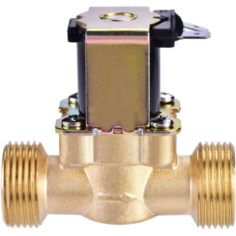 Électrovanne magnétique en laiton 3/4" CC 24 V normalement fermée pour la commande d'eau (1/5)