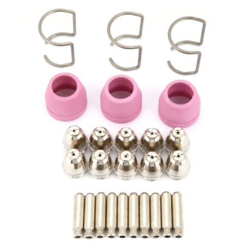 Kit de 26 pièces pour torche de découpe plasma AG60 SG55 : consommables, électrodes, buses et coupelles. (1/5)