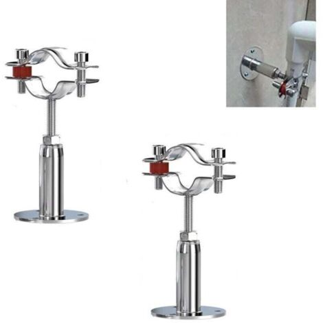 2Pcs Acier Inoxydable Colliers De Serrage à Support De Tuyau RéGlable, Support De Tuyau à Montage Mural,Pour Un DiamèTre De 32-34MM, Pour La Fixation De Tuyaux, De Tubes, De Tiges Etc. (1/4)