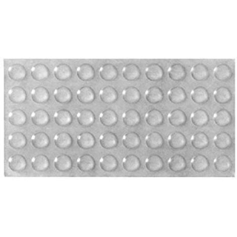 Lot de 50 tampons amortisseurs adhésifs pour porte de placard - en caoutchouc, 10 mm, Transparent (1/3)