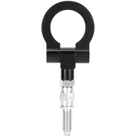 Crochet de remorquage, Crochet de Remorquage Remorque CNC Voiture Européenne Convient Universel Racing Qvant Anneau Accessoires Utilisé dans Voitures Européennes pour Trailer Alliage (Noir) (1/4)