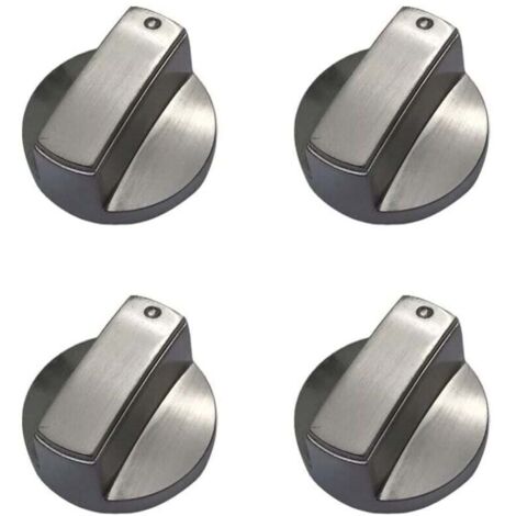 Lot de 4 boutons de cuisinière à gaz universels en métal pour cuisinière à gaz - 6 mm (1/5)