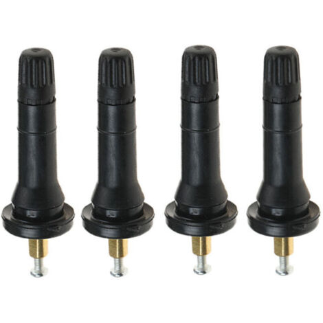 Lot de 4 valves en caoutchouc pour capteur de pression des pneus (1/5)