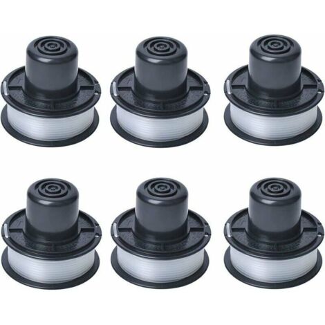 A6226 Bobine de fil compatible avec Black et Decker Auftipp Coupe-herbe automatique GL250 / GL310 / GL360 / GL360SB avec 11m ligne, 6-pack (1/4)