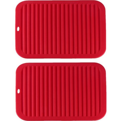 Dessous de plat polyvalent - Dessous de plat en silicone résistant à la chaleur - Supports de cuisson durables et flexibles pour plan de travail de cuisine... (1/5)