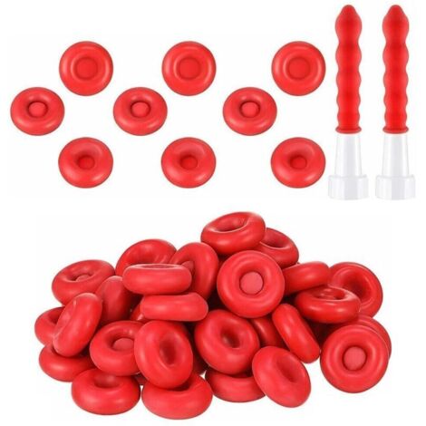 20PCS Bouchons de Buses de Calfeutrage Embout Cartouche Silicone Rouge Buse de Calfeutrage de Rechange Bouchons de Calfeutrage Outil d'Étanchéité pour Sceller Protéger Tube de Calfeutrage (1/5)