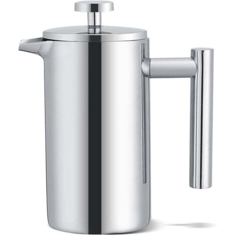Cafetière à double paroi en acier inoxydable de 350 ml cafetière à piston avec filtre (1/5)