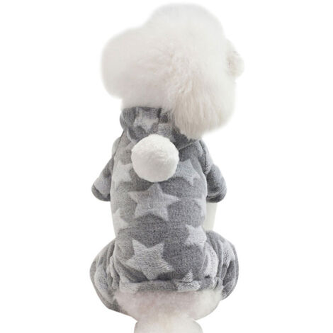 Pull à capuche pour chien à quatre pattes, pull d'intérieur pour animaux de compagnie, vêtements chauds pour chien en automne et en hiver/// (1/5)