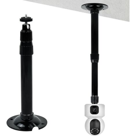 Support Montage Extensible Caméra Sécurité CCTV, Support Camera d'angle Surveillance Exterieur, Télescopique Réglable de 20 à 40cm, Montage Mural et Montage au Plafond, pour Cameras VidéOsurveillance (1/5)