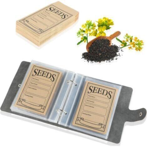 Lot de 50 sacs Seed Storage Organizers,envelopes de graines refermables,envelopes de graines refermables,pour rangement de semences de jardin,classeur de collection et organisation (1/4)