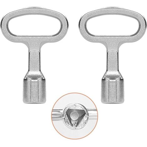 2 Pièce Clé Triangulaire en Métal, Clés Triangulaires, pour Boîte Électrique Gaz Eau Compteur Électrique Boîte Armoire (1/5)