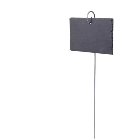 10 Pcs Étiquettes Plantes en Ardoise pour Plantes, Marqueurs de Plantes de Jardin,Étiquettes Naturelles avec Piquets en Métal et Stylos à Craie pour Cour, L'extérieur &Serre (1/5)