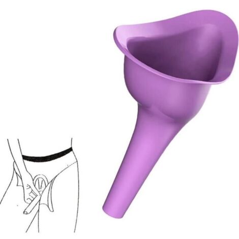 Pisse debout de poche femme silicone pliable réutilisable urinoir portable entonnoir wc pratique, compact et réutilisable - idéal