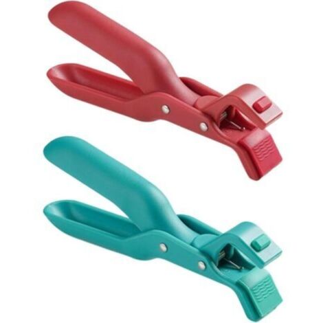 2 Pcs Pince Air Fryer,Pince Cuisine Silicone,Ustensiles Air Fryer,Pince Multifonctions,Clip Anti-Brûlure,Convient Pour Friteuse À Air, Isolation Thermique, Bols Chauds, Assiettes (1/5)
