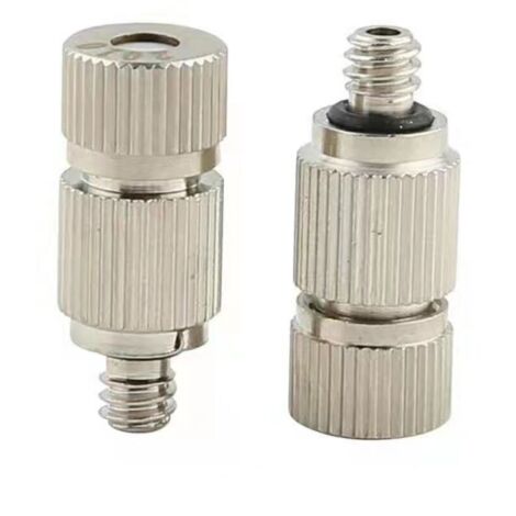 Lot de 30 buses de brumisation haute pression pour système de refroidissement extérieur UNC 10/24 en acier inoxydable avec orifice de 0,3 mm, ton argenté