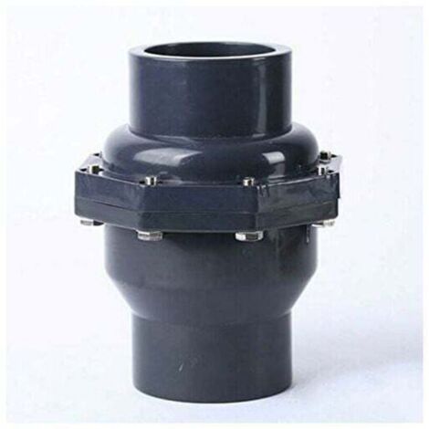 Clapet anti-retour bascule en PVC avec double raccord pour tuyau de pression m trique (DN20 -25 mm) (1/5)