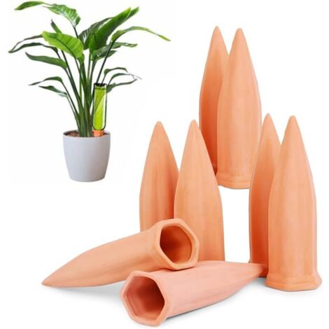 Lot de 8 pics d'arrosage automatique en pot pour plantes d'intérieur et d'extérieur, bouteille de vin (1/5)