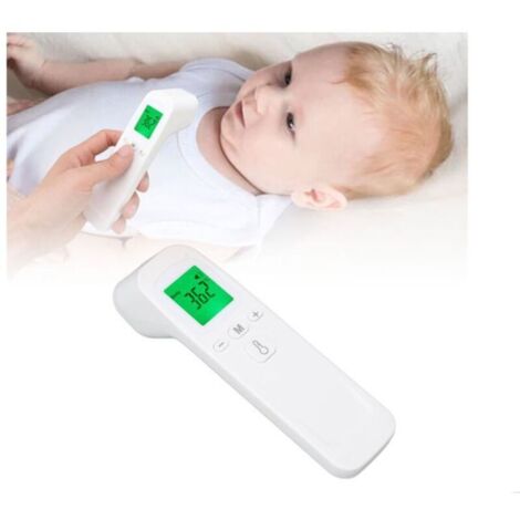 Thermomètre frontal blanc Thermomètre infrarouge numérique électrique sans contact pour hôpital, blanc (1/4)