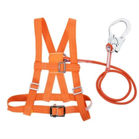 Harnais d'escalade réglable en plein air, 6 types, ceinture de sécurité, corde de sauvetage, travail aérien, grande boucle 5m (1/5)