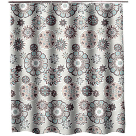 Rideau de Douche,220x200cm en tissu Polyester,Rideau Baignoire beau pour Salle de Bain (1/5)