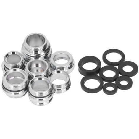 Kit d'adaptateur de robinet 7 pièces, joint mâle femelle en laiton pour tuyau d'arrosage, évier de cuisine, filtre à eau, tuyau standard (1/4)