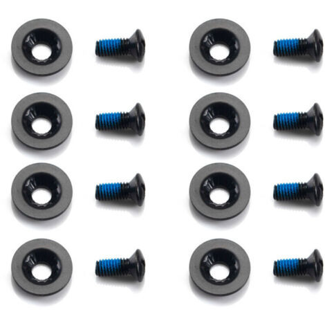 Lot de 16 vis M6 pour fixation de snowboard, 1 jeu de vis fixes pour snowboard, accessoires de ski pour fixations de snowboard, 8 vis, 8 rondelles (1/4)