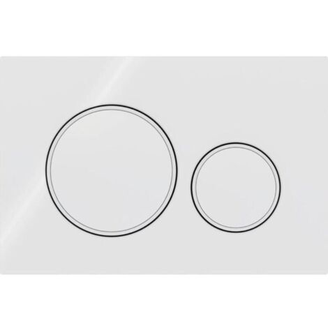 Pour Plaque de déclenchement Geberit Sigma20 pour rinçage double touche: blanc, blanc mat (115.882.11.1)