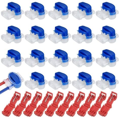 20 Pcs Connecteurs de Câbles pour Robot Tondeuse, Connecteurs de Câble Remplis des Résines, Raccords Remplis de Gel pour Jardin Extérieur Tondeuse Robot Automower, avec 10 Connecteurs Borne (1/5)