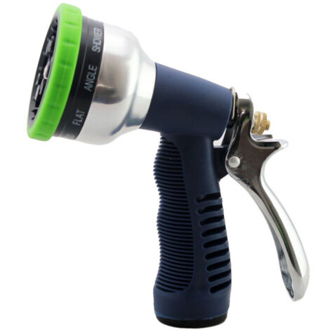 Pistolet d'arrosage, Pistolet Arrosage de Pulvérisateur , 9 Modes Pistolet Arrosoir Réglable, Gâchette en Zinc Robuste, Haute Pression pour Douche/Jardin/Voiture/Pelouse (1/5)