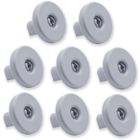 Lot de 8 roulettes pour panier inférieur pour lave-vaisselle Compatible avec Zanussi, Rex, Electrolux, AEG et autres modèles (1/5)