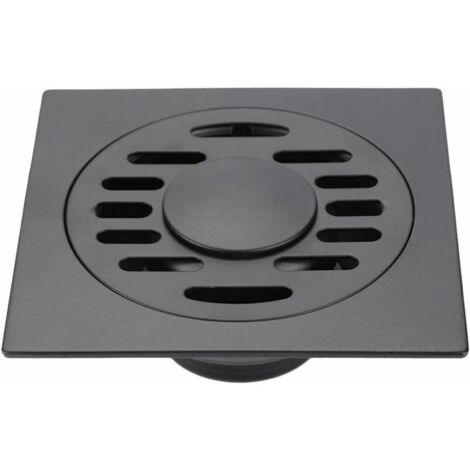 Drain de Douche Anti Odeur Siphon De Sol en Acier Inoxydable pour Salle De Bain Evacuateur Drain de Plancher pour Machine à Laver Toilette Cabine (drain de plancher de la machine à laver)gris pistolet (1/5)