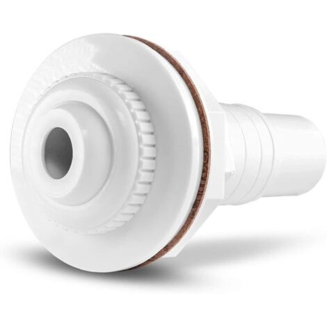 Buse d'entrée blanche, buse d'entrée pour piscines à parois en acier, buse de retour à tête pivotante, accessoires de piscine, Ø 58 mm, quantité : 1 pièce (1/5)
