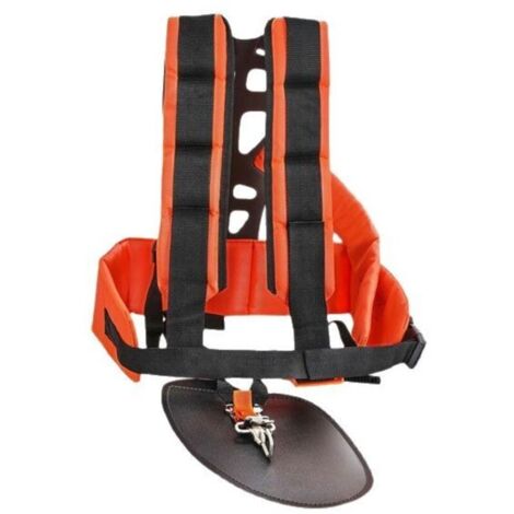 harnais de débroussailleuse universelle, Sangle double harnais Rembourré Ajustable pour débroussailleuse et coupe-bordures (1/5)
