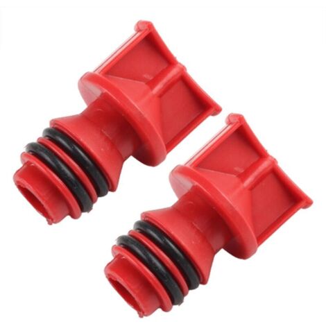 Bouchon de port d'huile pour compresseur d'air – Bouchon de remplissage d'huile à filetage mâle de 17 mm, bouchon de pompe à air de rechange Rouge, accessoire de compresseur d'air léger (1/5)