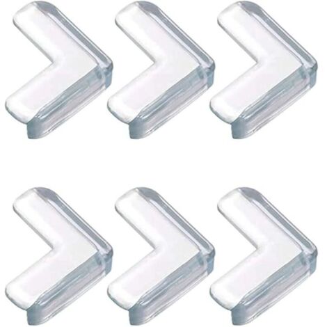 Protection Coin de Table Bébé, 6Pcs Protecteur d'angle de Meuble Transparent, Doux et Haute Résilience, Protège Le Bébé des Angles Vifs de la Table (L-Shape) (1/5)