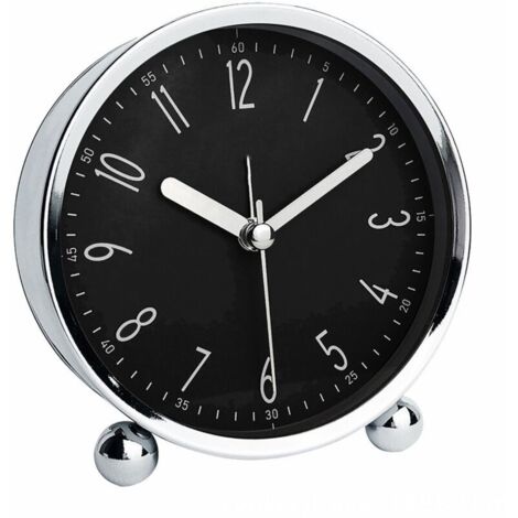 Réveil sans tic-tac, horloge de chevet silencieuse de 4'' pour dormeurs lourds Horloge analogique à piles avec design moderne Horloge de table à grand écran pour salon Salle d'étude Bureau (1/3)