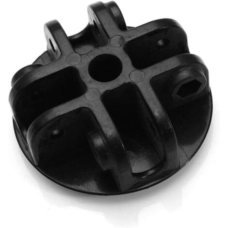 Support central de toit à 4 voies, pièces de rechange pour tonnelle - En plastique - Noir - Pour tonnelle, tente, parasol, tonnelle, Noir (1/4)