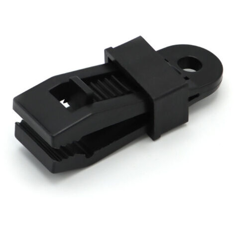 Lot de 12 clips de fixation robustes pour auvent, avec forte prise en main, clip d'auvent de tente d'extérieur pour maintenir la bâche d'auvent, pare-soleil de voiture, couverture de pis (1/3)