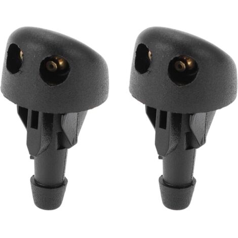 2 Pièces Buse De Lave-Glace Compatible Pour Renault, Buses De Pulvérisation De Lave-Glace En Abs Noir, Jet De Lave-Glace No.7700413545 (1/5)