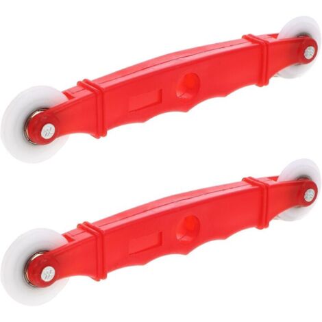 Outil de Pose pour Moustiquaire Fenêtre et Porte Lot de 2 Pièces avec Double Roue Concave et Convexe Rouleau pour Installation de Joint et Filet Réparation Durable (1/5)