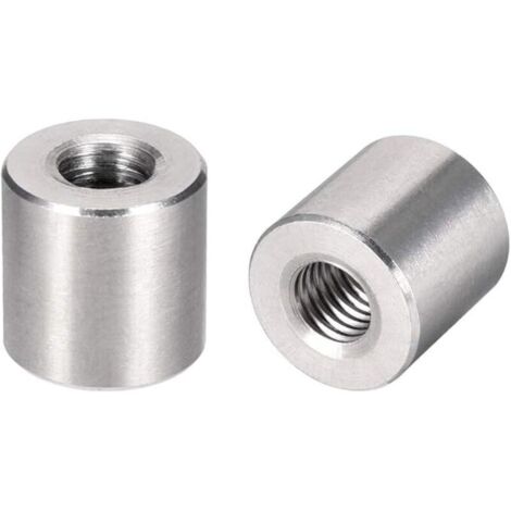 Écrou Accouplement Couplage Manchon Filet M10x20mm Hauteur Rond Connecteur Goujon Acier Inox 304 Paquet de 5 (1/3)