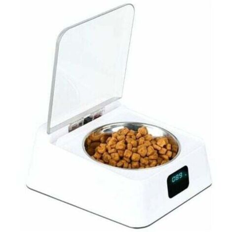 Gamelle à capteur infrarouge 350ml – Acier inoxydable – Couvercle automatique – Recharge USB – Pour chats et chiens (1/5)