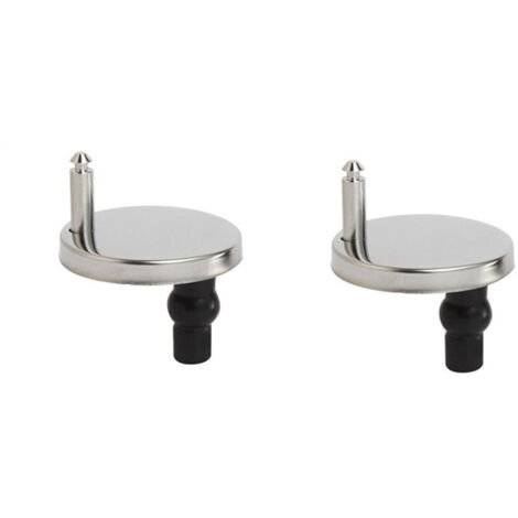 2 Pièces Abattant WC de Toilettes à Charnière Fixations, Charnières à Dégagement Rapide, Charniere Abattant WC Fixations, avec Vis Caoutchouc Rechange (1/5)