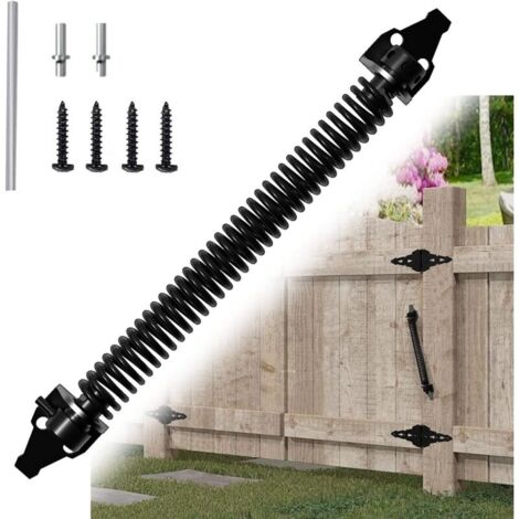 36cm Ferme Porte à Ressort Réglable, Ferme-Porte Automatique, Ressort de Porte avec 2 Vis, pour Porte de Jardin, portail en Bois et Clôtures Agricoles (36 x 3.9 cm) (1/5)